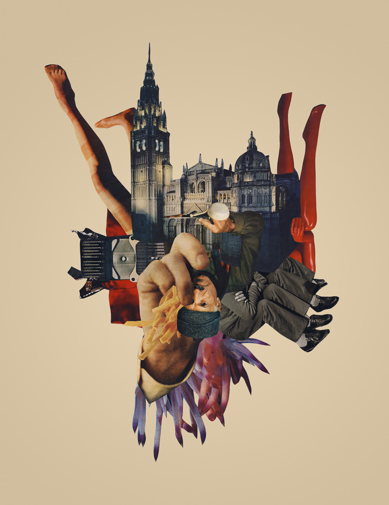 Collage abstracato de joe Castro