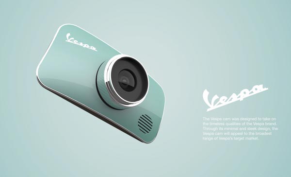 concepto de diseño, la vespa cam