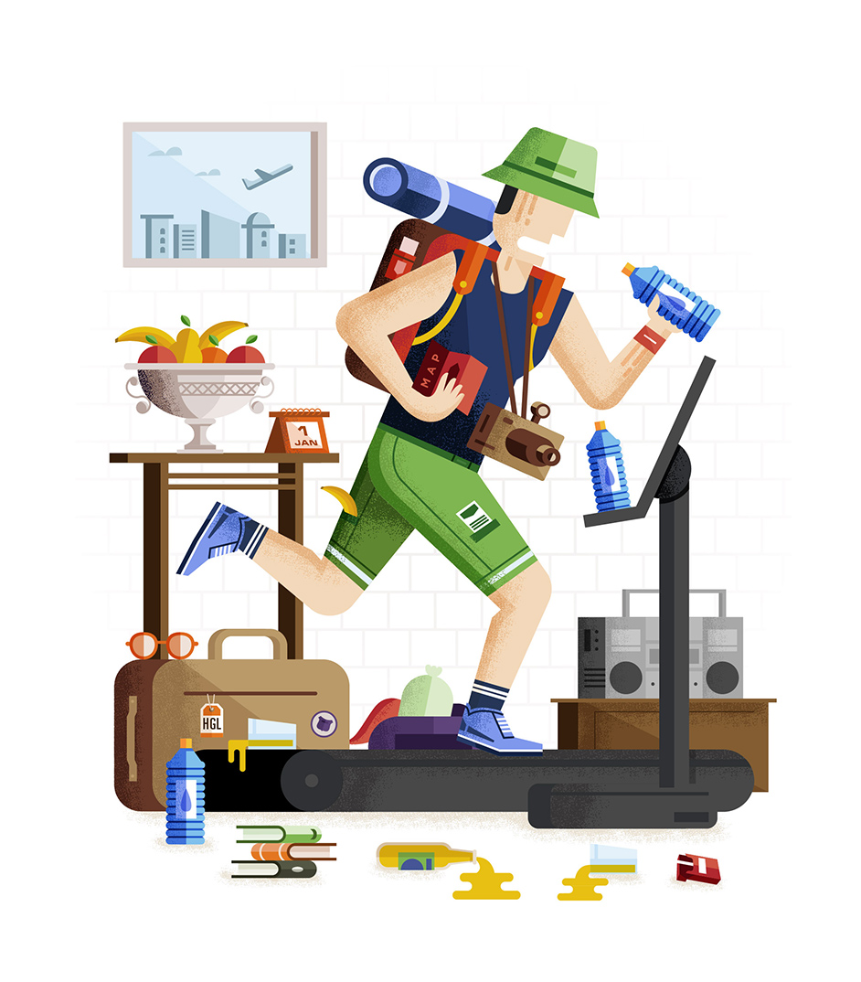 ILUSTRACION EDITORIA DE AVENTURERO