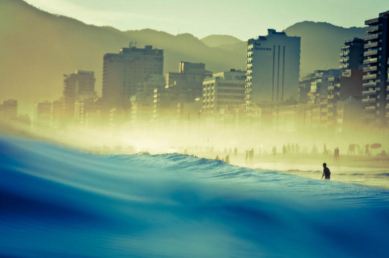 Playa de copacavana en rio de janeiro