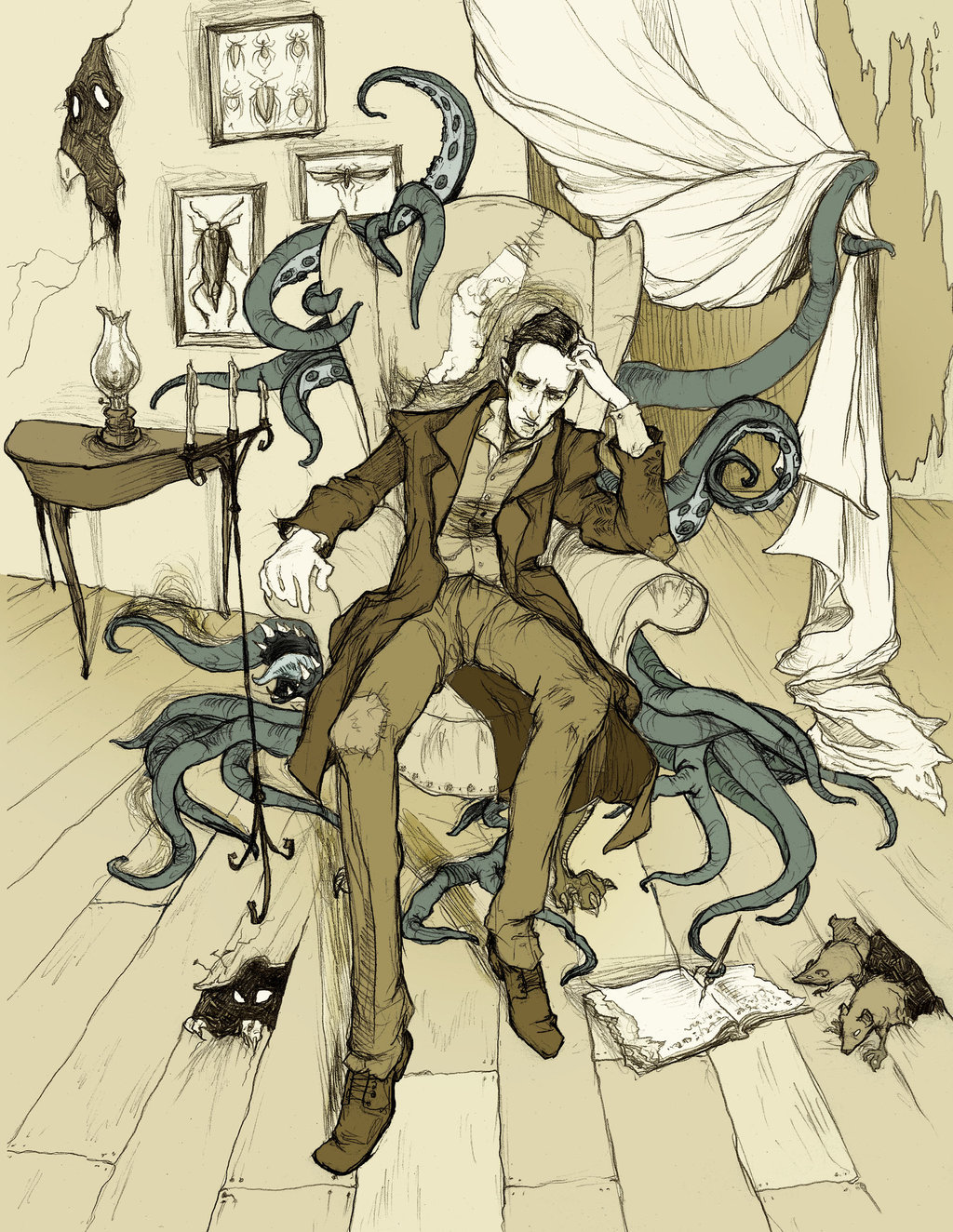 H_P__Lovecraft_by_Abigail Larson