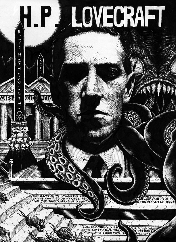 Ilustración de hp lovecraft