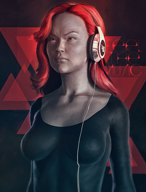 dibujo de cara de mujer por guilhermemarconi