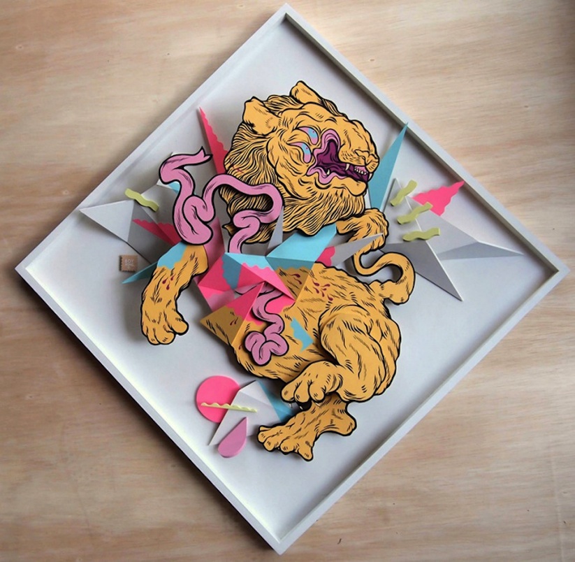 Ilustracion 3d de un dragon por boy kong 