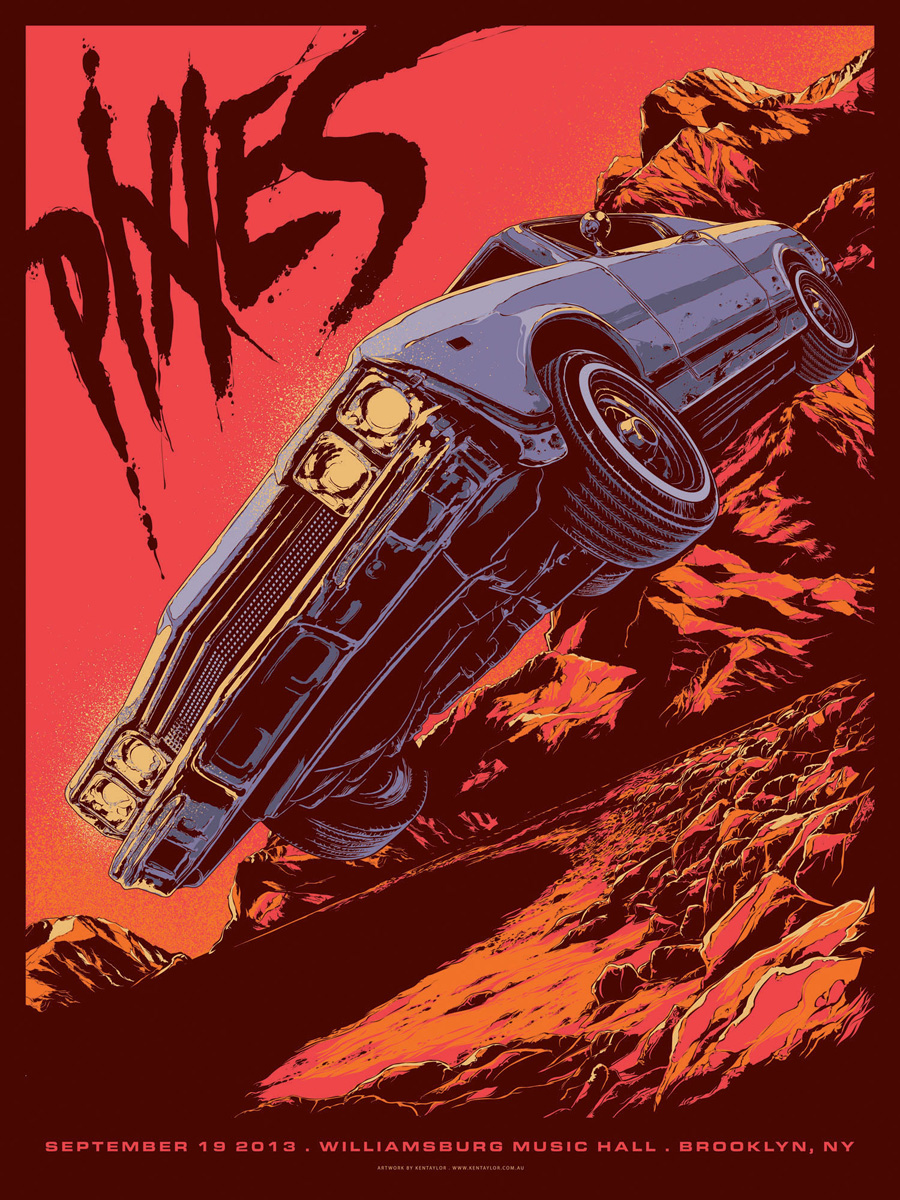 Carte para el grupo pixies hecho por Ken taylor