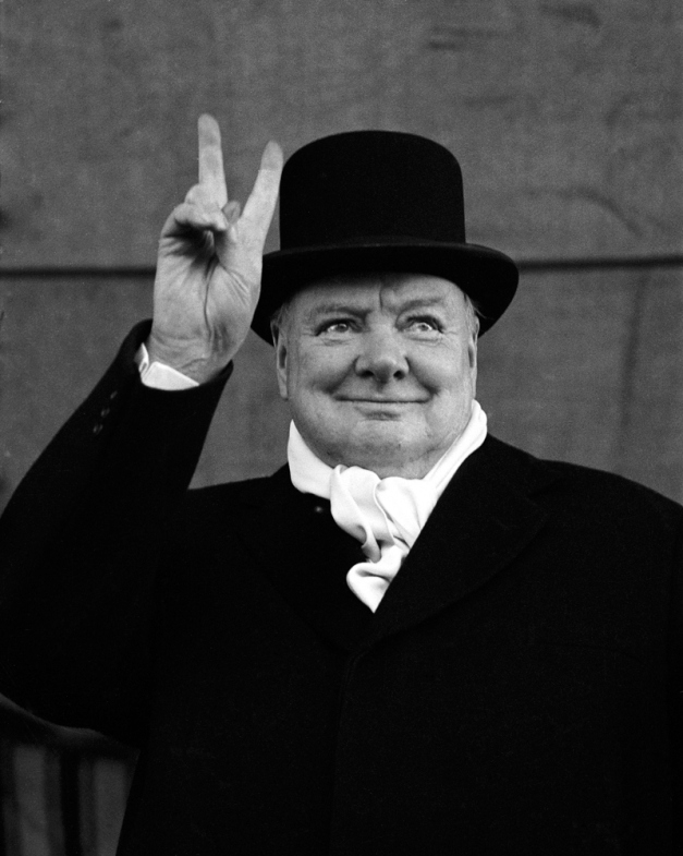 WINSTON CHURCHILL photo by Alfred Eisenstaedt