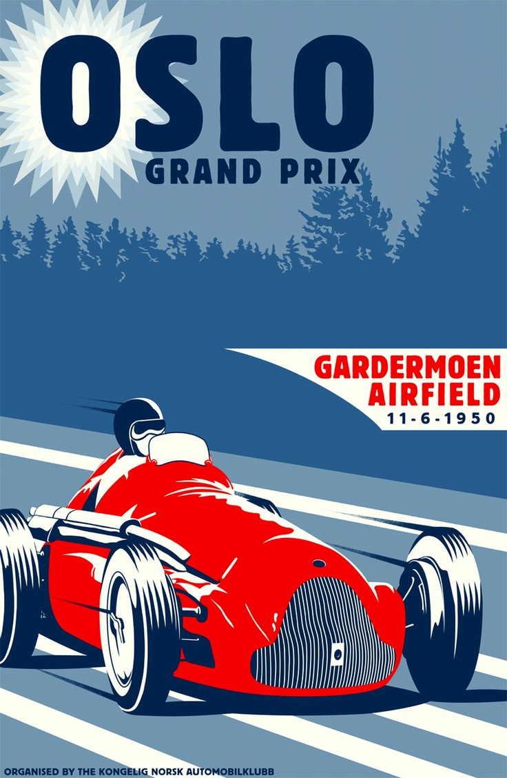 cartel del gran premio de oslo