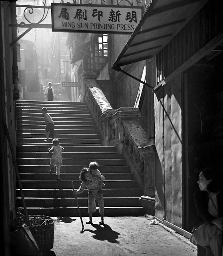 Calle de HongKong en el año 1955