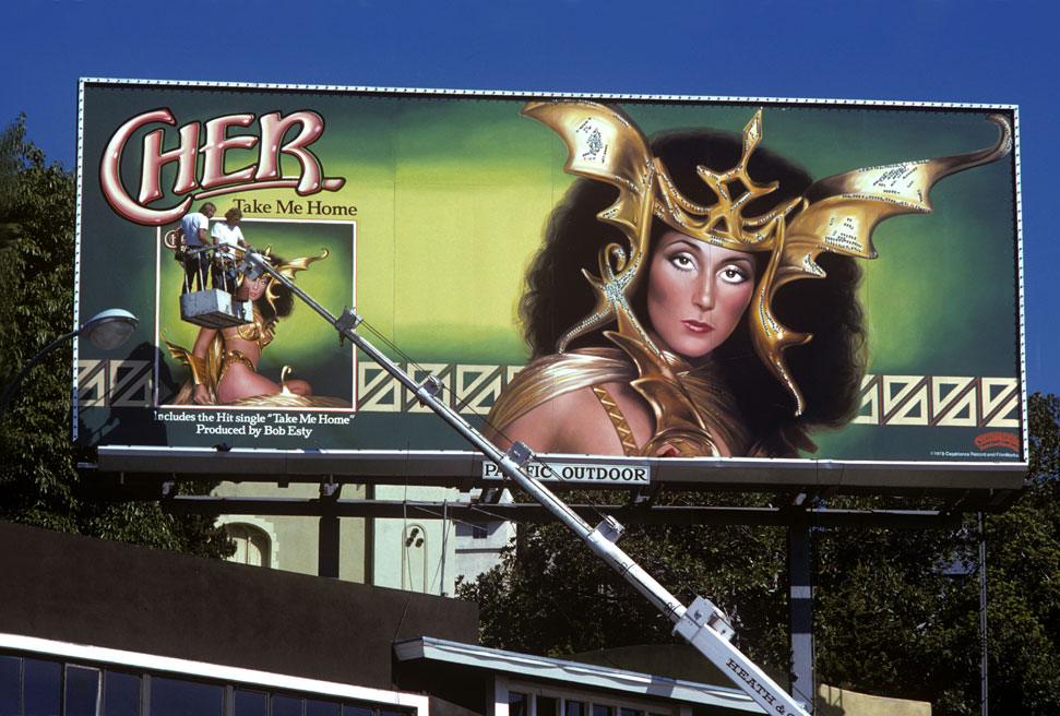 Cartel de la cantante cher en sunset strip