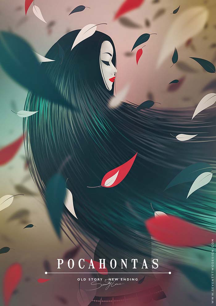 dibujo de pocahontas