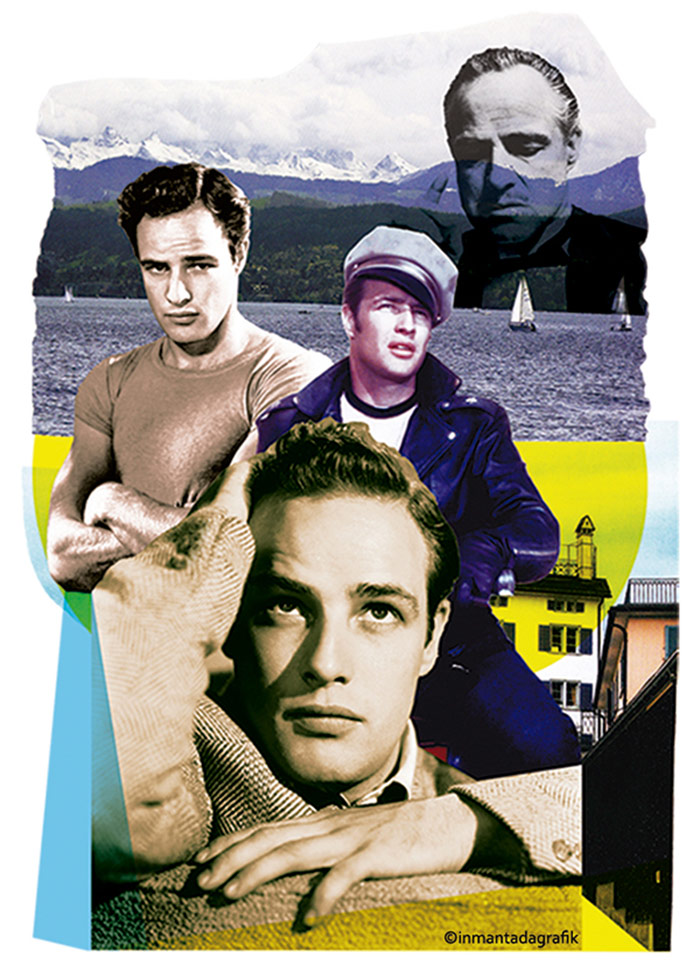 marlon brando collage design