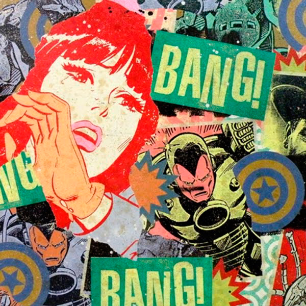 Portada de comic de estilo pop