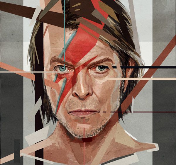 David Bowie dibujado por Astor Alexander