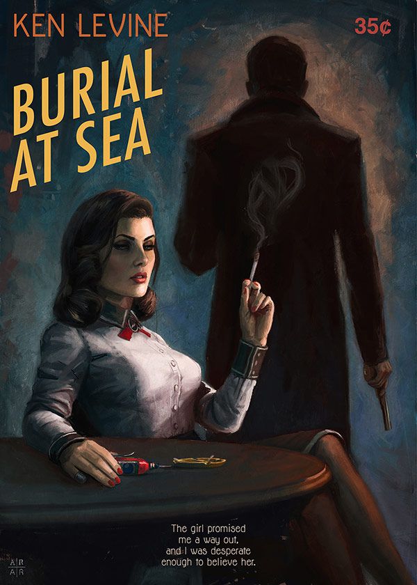 Ken Levine, bioshock pulp ilustración