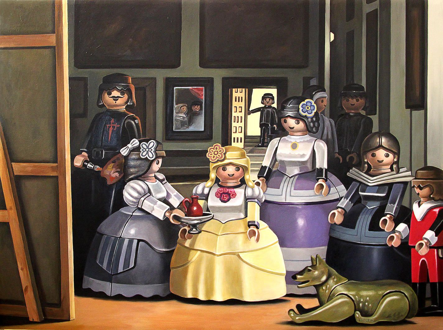 playmobil en las meninas de velazquez