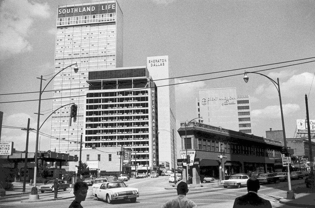 Calle de dallas en los años 60
