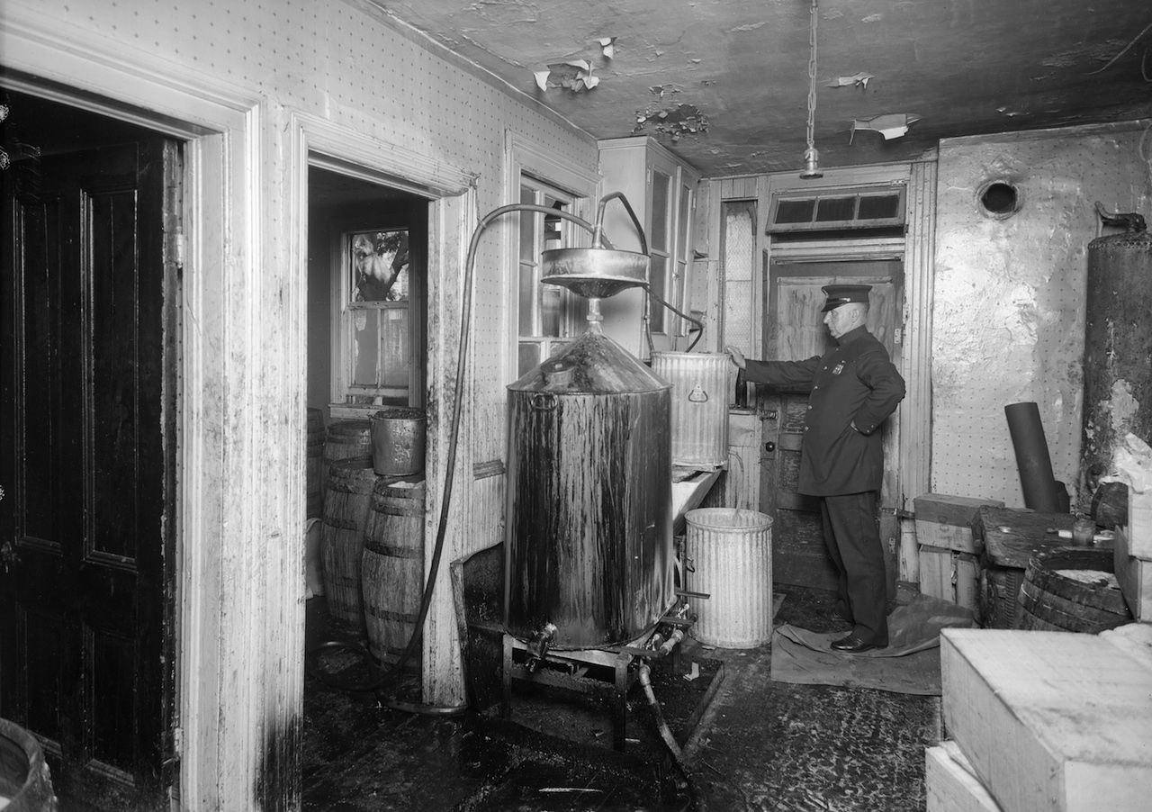 Imagen de un crimen den new york en los años 50