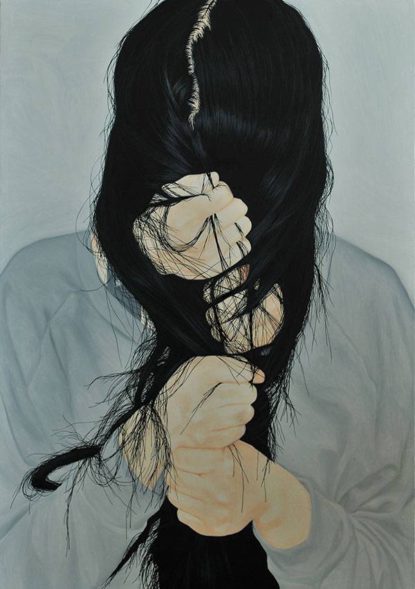 Iluustration of a woman by zhang shujian