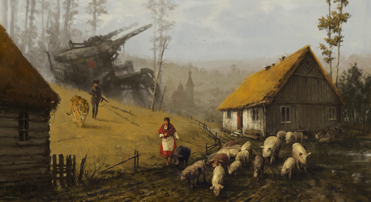 jakub-ralski-granja polaca con soldados y robots