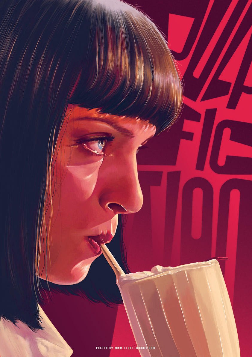 Cartel poster de la pelicula pulp fiction