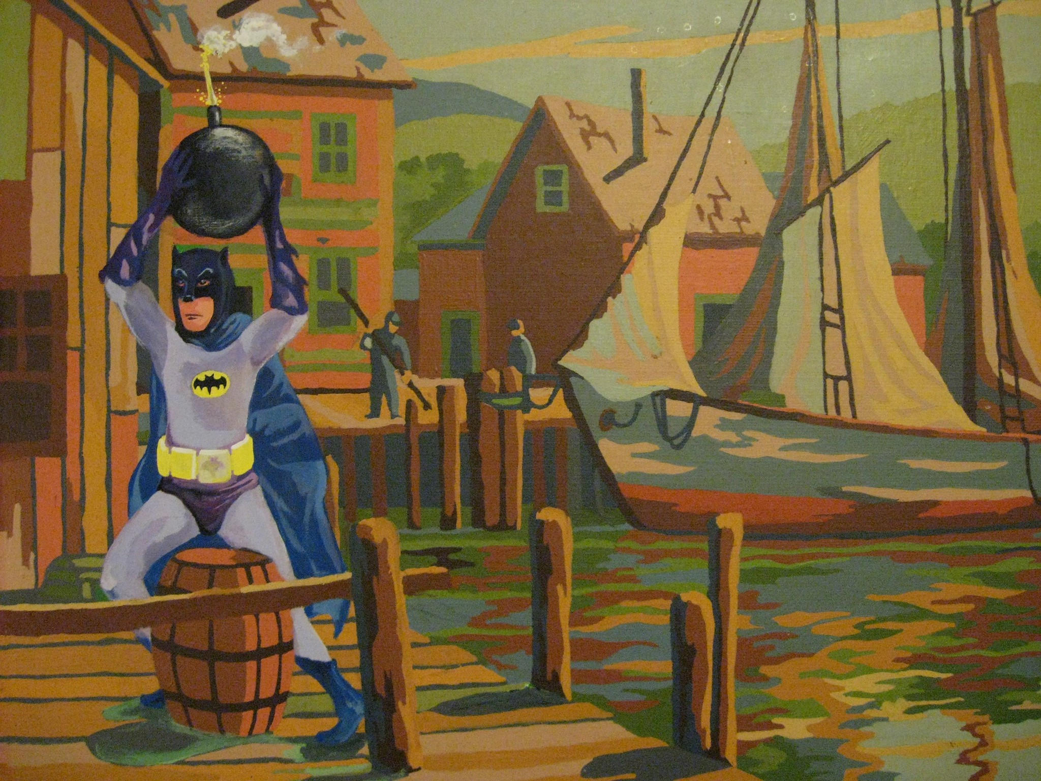 Gnarled Branchpintura de batman oldskull 