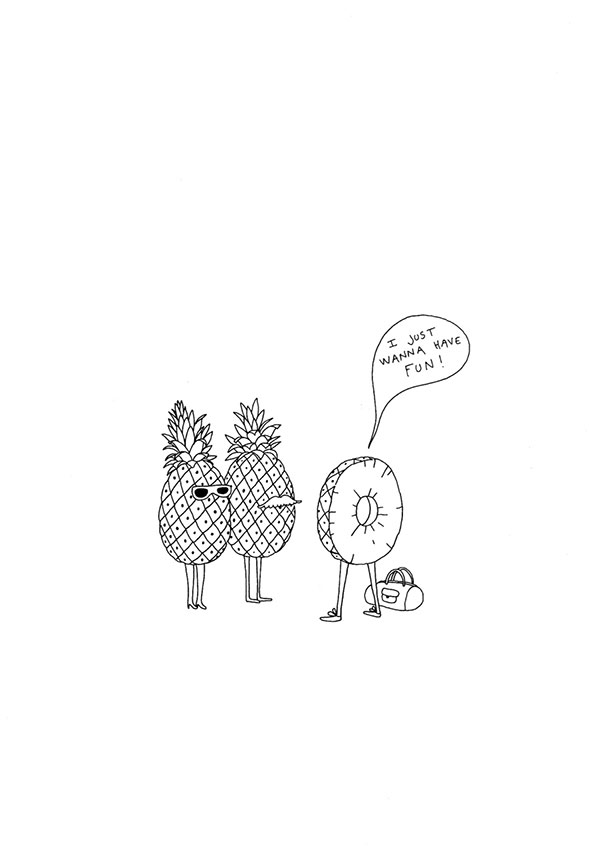 mrzykmoriceau dibujo de humor de piñas