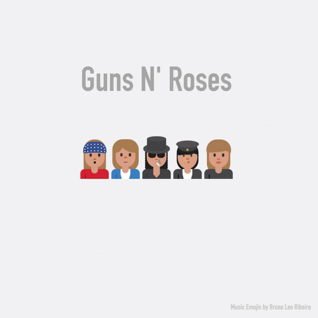 emojis de guns n roses