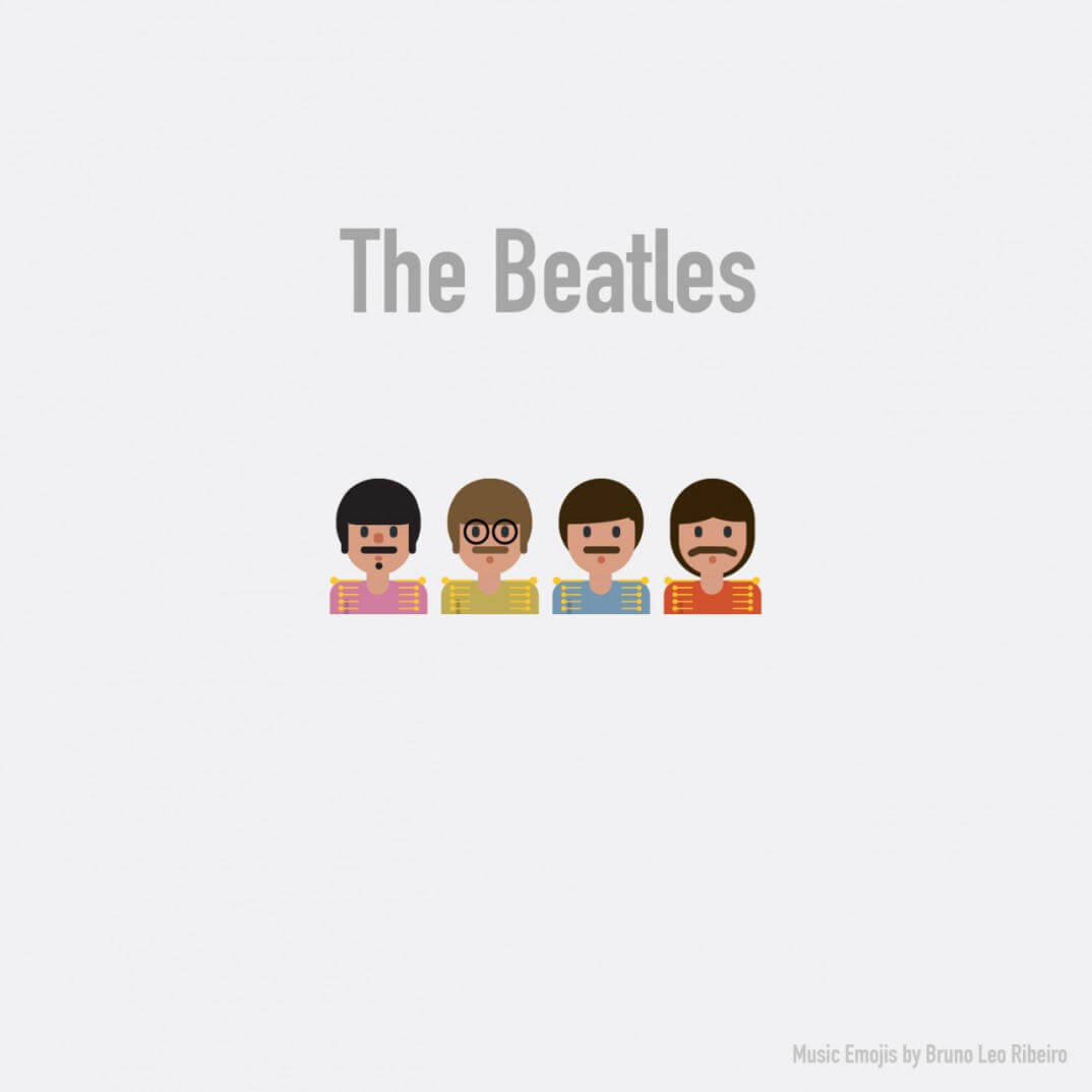 emojis de los beatles