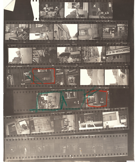 Negativos de fotografía de Robert Frank