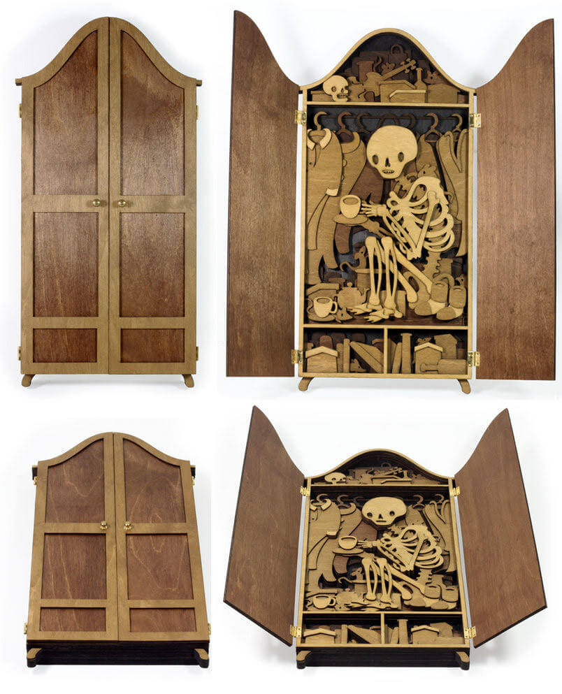 Splendid Wood Cutout Sculptures by Martin Tomsky 3