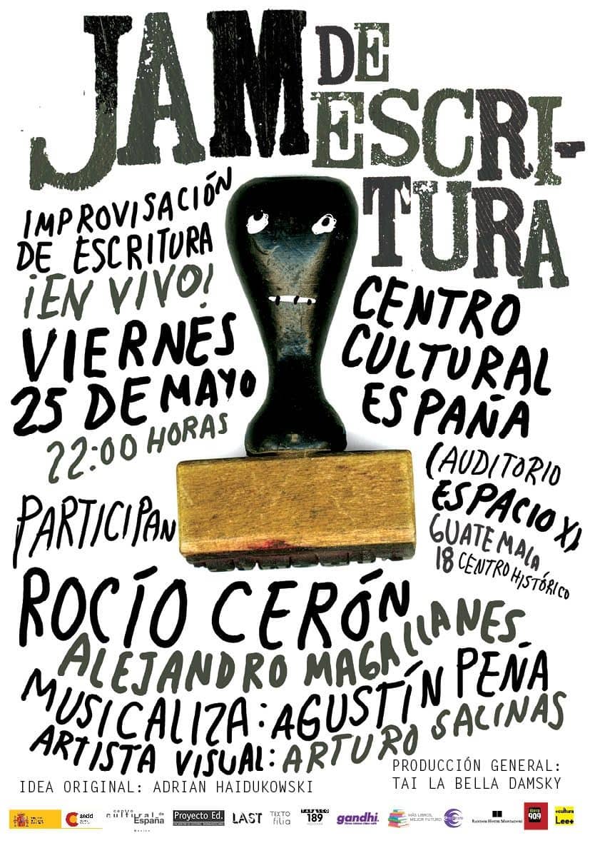 jam de escritura, cartel de alejandro magallanes