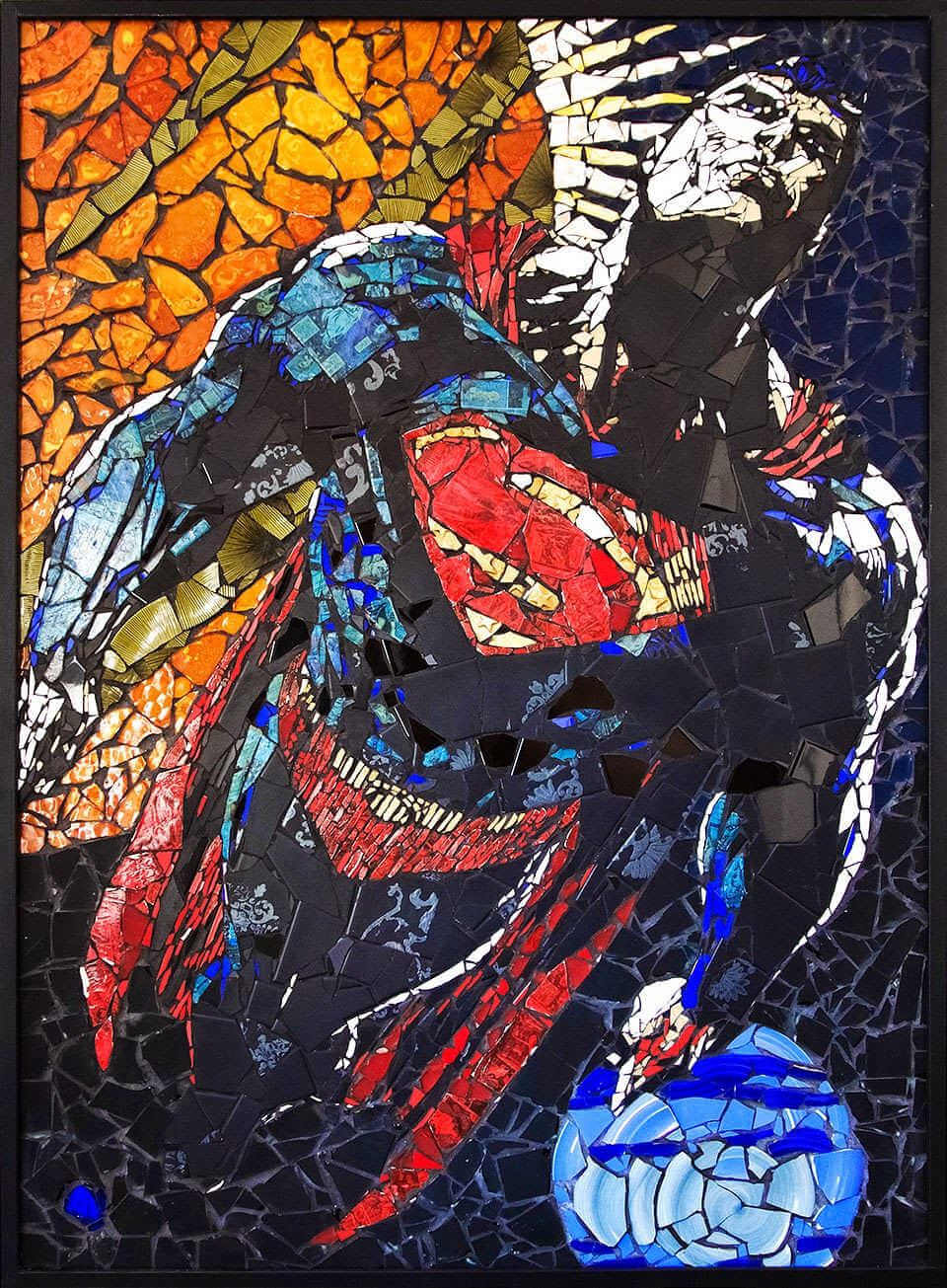 Mosaico tradicional de superman
