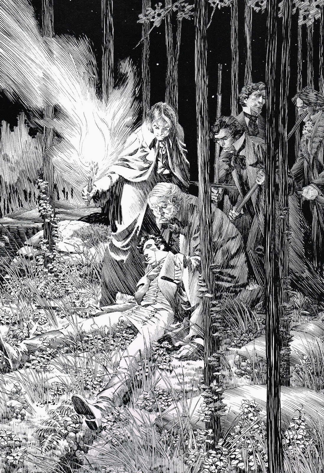 ilustración de frankstein de bernie wrightson