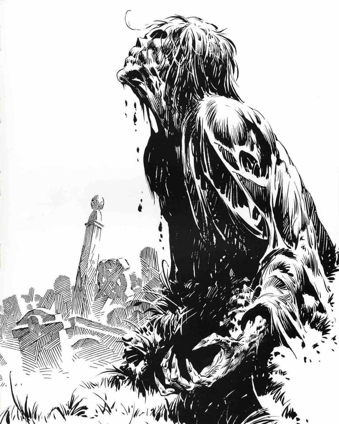 Ilustracion zombie de Bernie Wrightson
