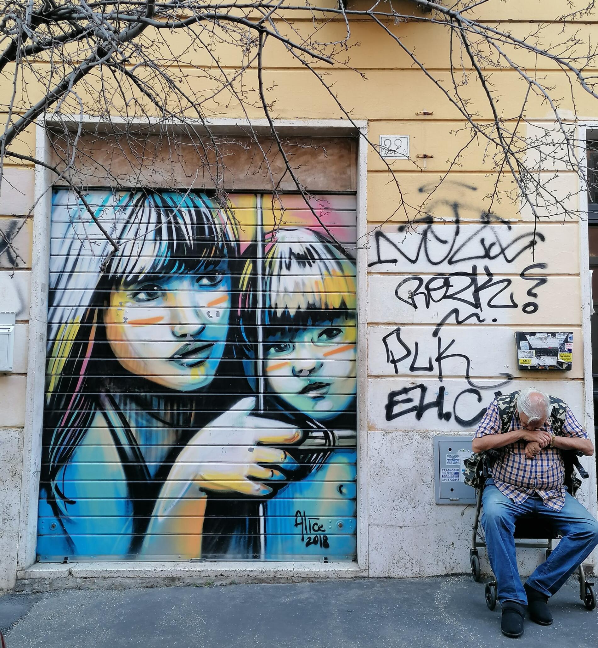rome murales de alice pasquini