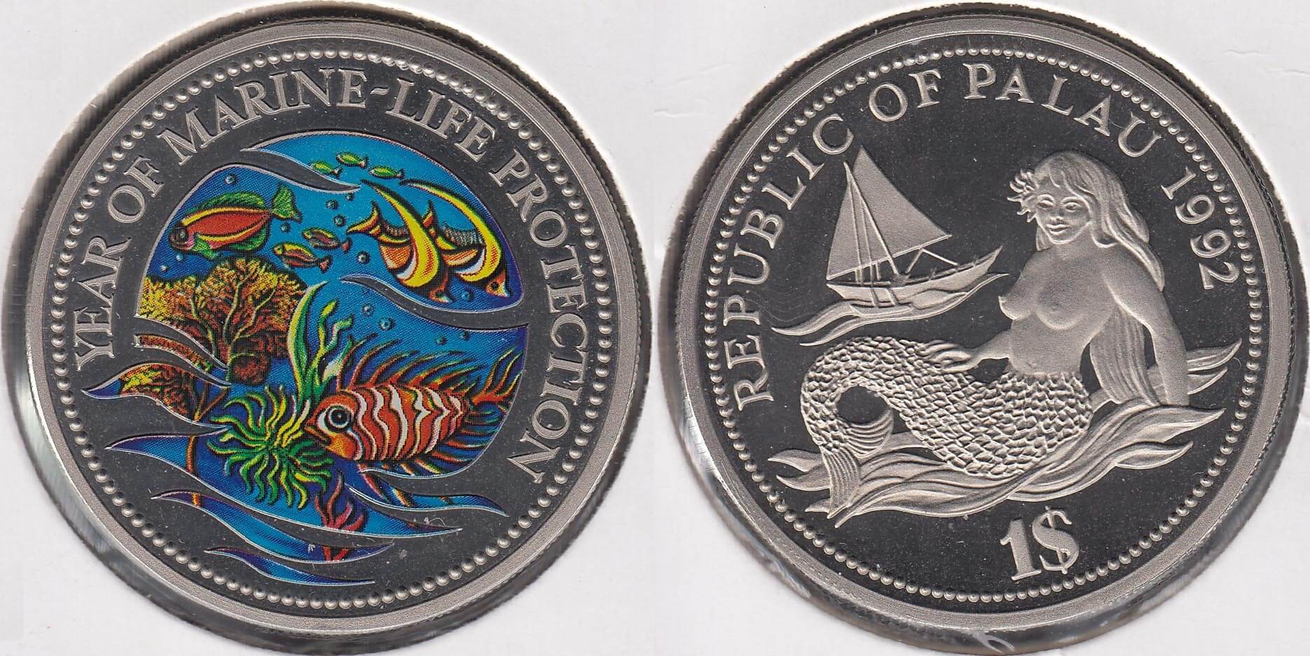 Moneda protección del mar Palaus