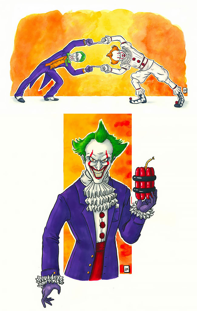 El Joker y Pennywise fusión cartoon