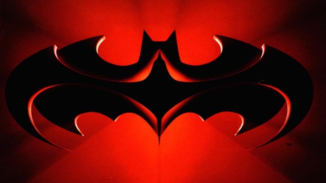 logotipo fondo rojo batman 1997