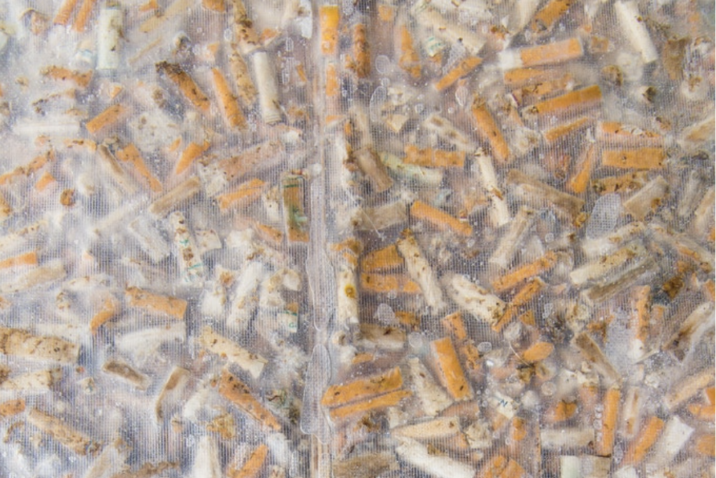 colillas de cigarrillo