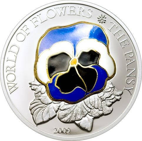 Moneda flor del pensamiento cook