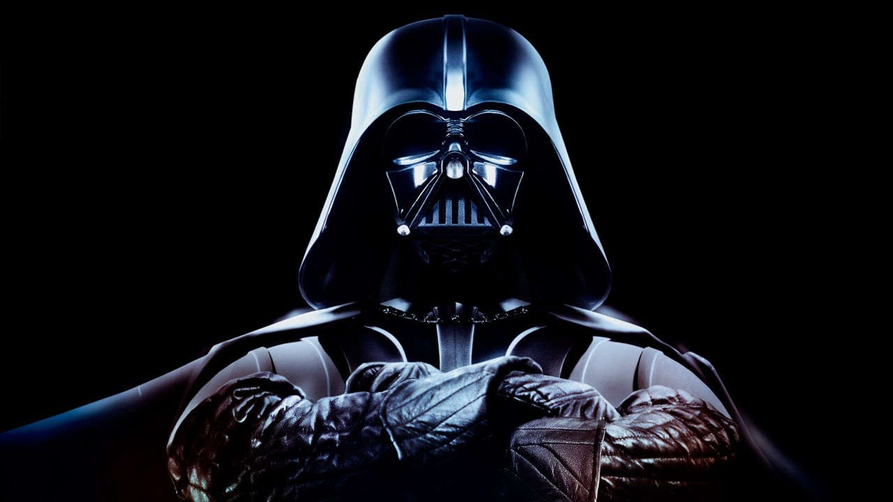 darth vader en la oscuridad