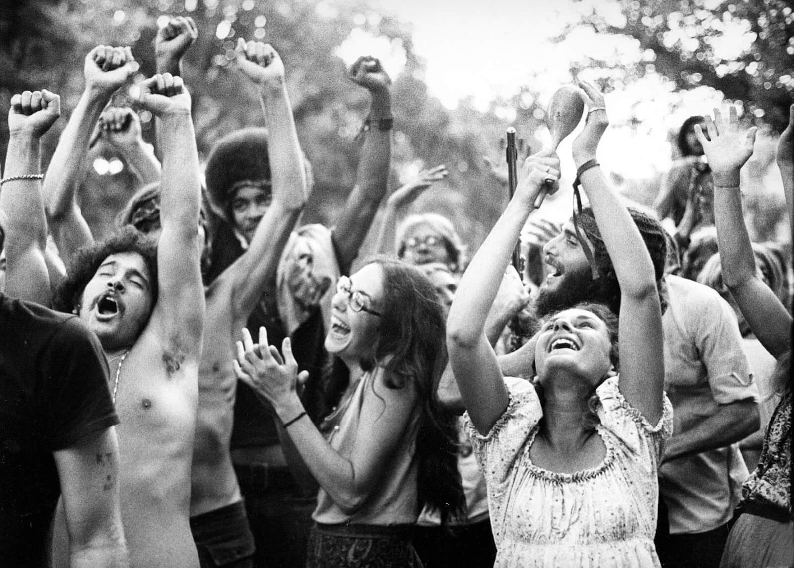 El sentimiento de woodstock transporta.