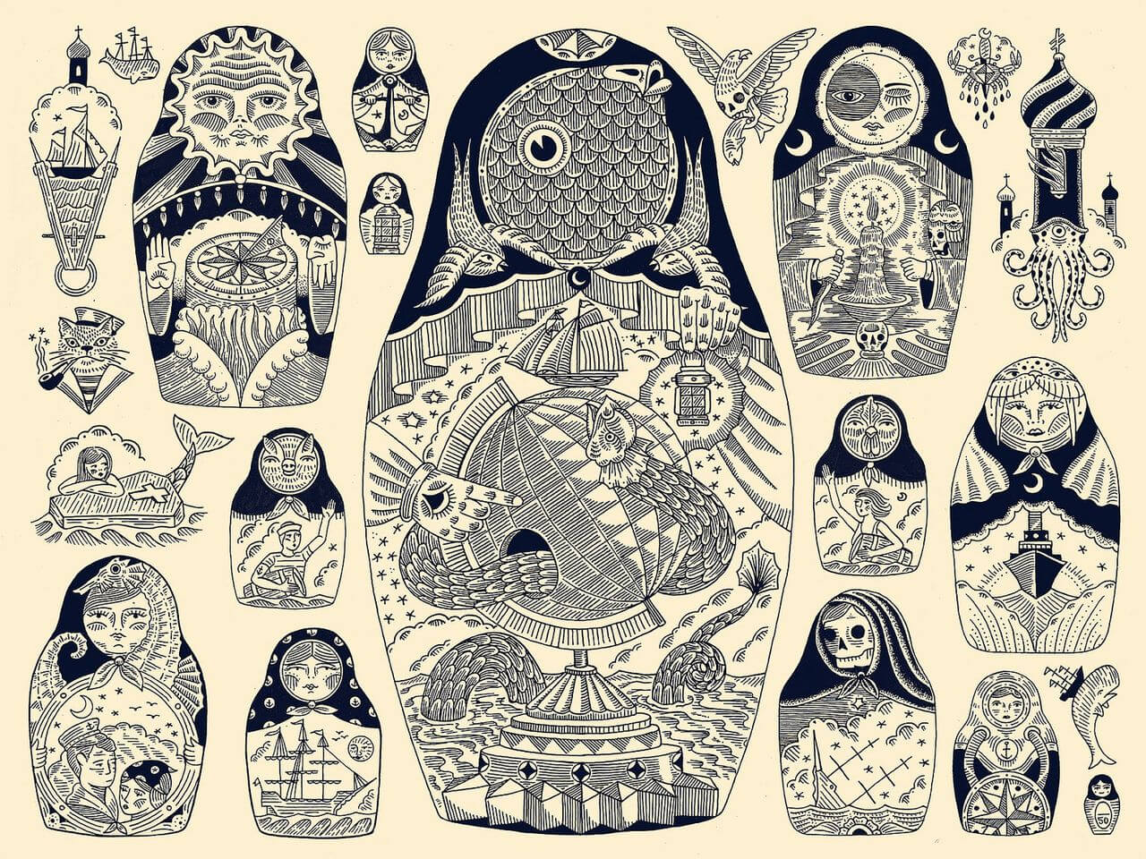 matriozkas tattoo kyler martz