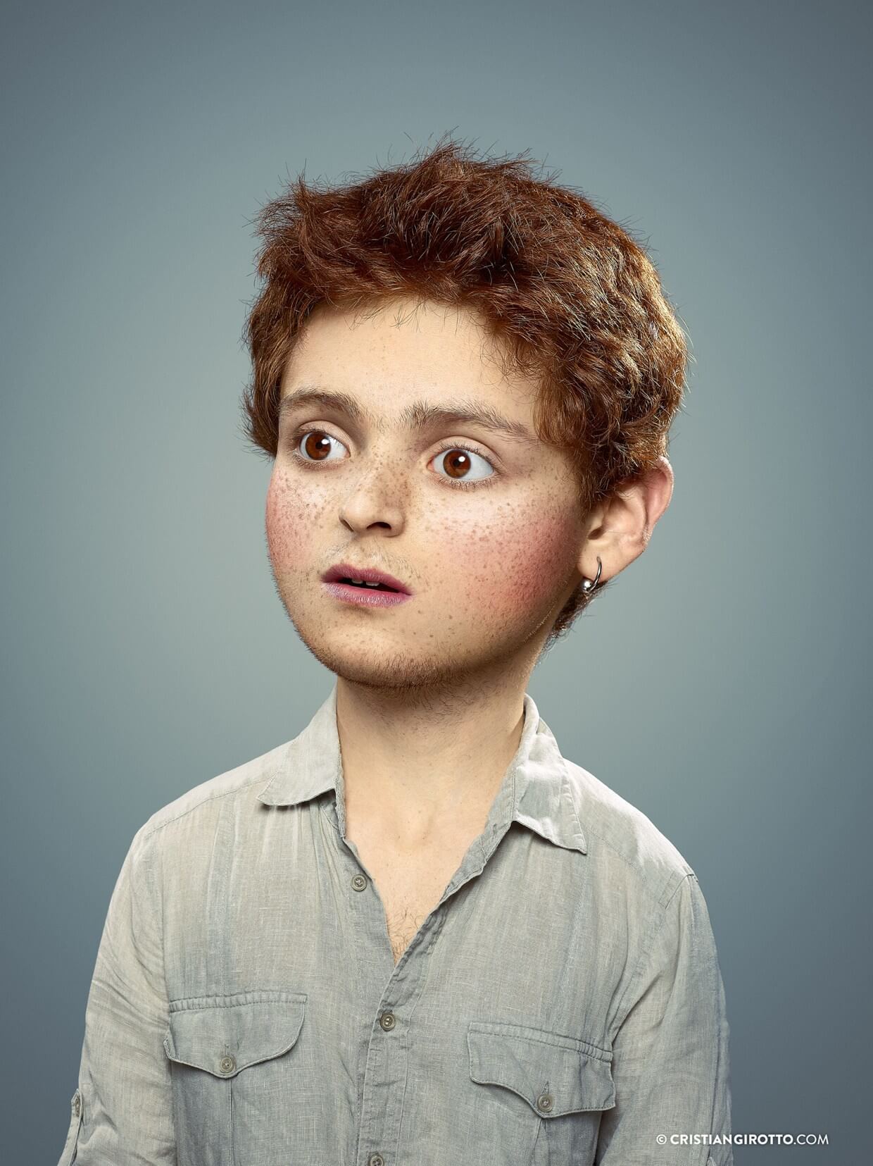 Niño con pecas Cristian Girotto