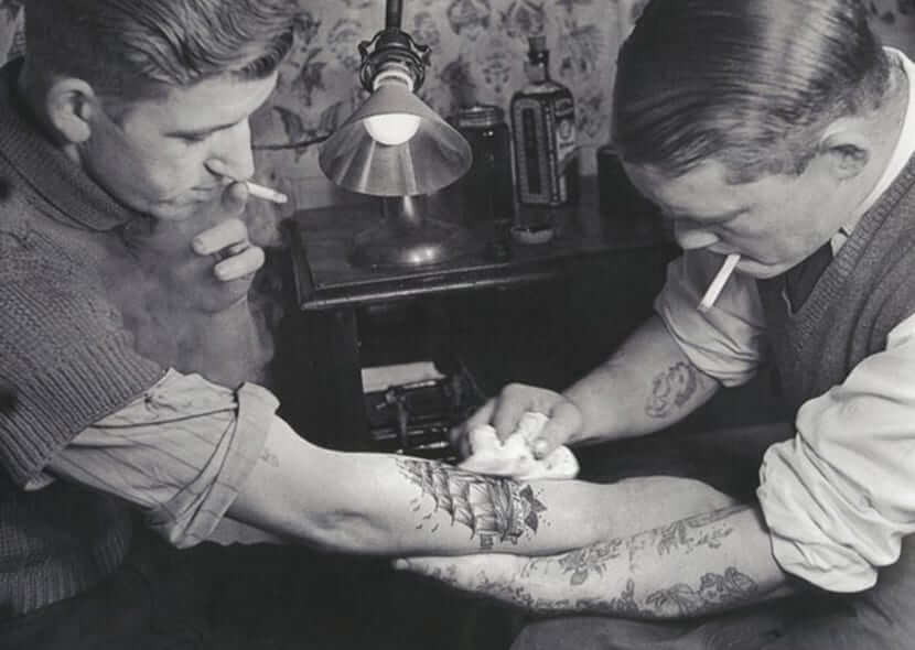 primeros tatuajes marineros oldschool
