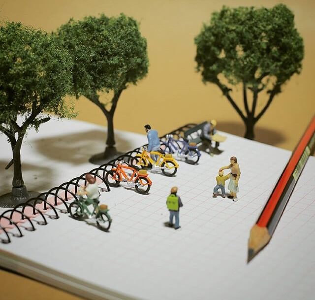 una pequeña gran idea de estacionamiento para bicicletas 