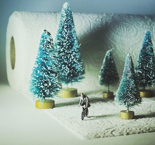 el invierno se acerca con una idea diminuta