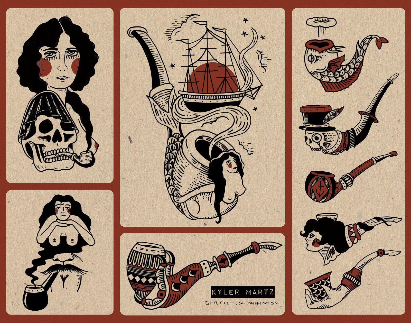 varios tattoos kyler