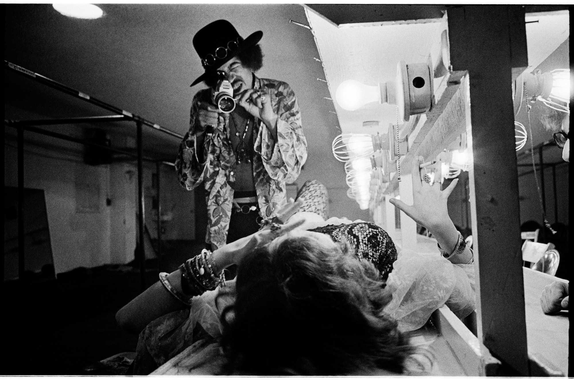 Jimi Hendrix y Janis Joplin