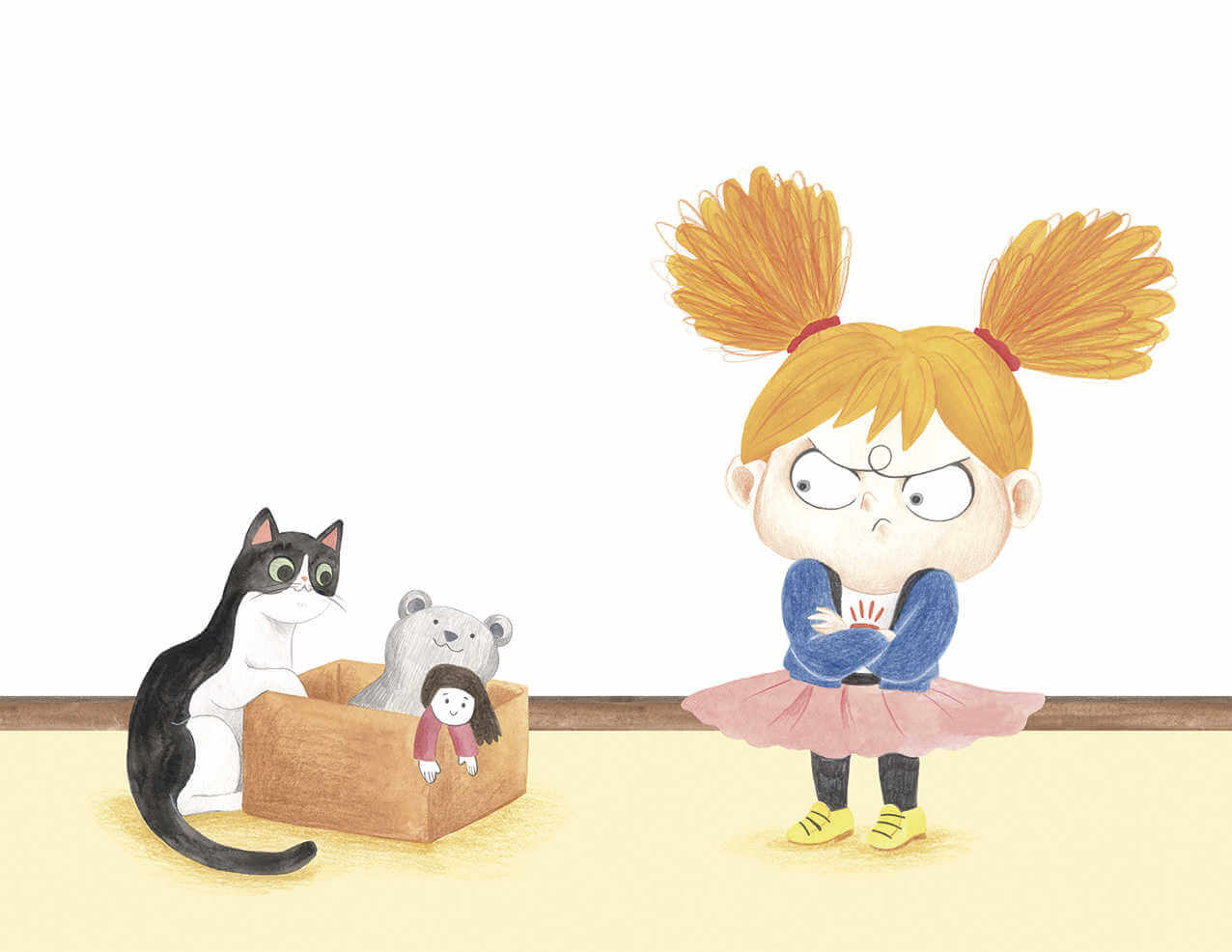ilustracion infantil del libro ana esta furiosa